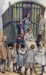 Scene fra The Slowcoach, af Edward Verrall Lucas